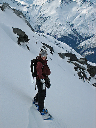 Kathleen getting ready to ride 'Ridiculous'