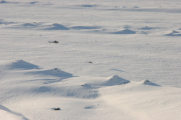Pick up on the Scott Glacier