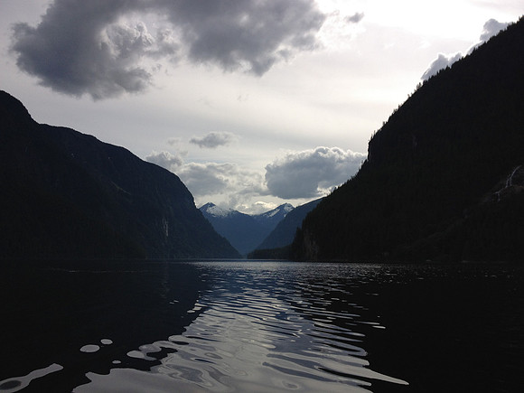 Leaving Princess Louisa, BC