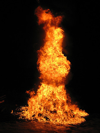 Jet-A tossed on the bonfire